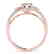 1 CTW Certified VS/SI Diamond Solitaire Halo Ring 14K - 2