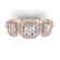 2.25 CTW Certified VS/SI Diamond 3 Stone Micro Halo