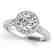1.5 CTW Certified VS/SI Diamond Solitaire Halo Ring 14K