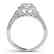 1.5 CTW Certified VS/SI Diamond Solitaire Halo Ring 14K - 2