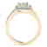0.8 CTW Certified VS/SI Princess Diamond Solitaire Halo - 2