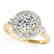 1.5 CTW Certified VS/SI Diamond Solitaire Halo Ring 14K
