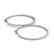3.5 CTW Diamond VS/SI Certified 46 Mm Hoop Earrings 14K