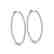 3.5 CTW Diamond VS/SI Certified 46 Mm Hoop Earrings 14K - 2