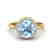 2.70 CTW Sky Blue Topaz & Micro VS/SI Diamond Ring