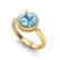 2.70 CTW Sky Blue Topaz & Micro VS/SI Diamond Ring - 2