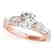 2.5 CTW Certified VS/SI Diamond Pave Solitaire Ring 14K - 2
