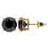 3 CTW Fancy Black VS Diamond Solitaire Stud Earrings - 2