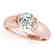 0.5 CTW Certified VS/SI Diamond Solitaire Ring 14K Rose - 2