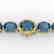 79 CTW London Blue Topaz & Micro VS/SI Diamond Halo