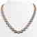 33.35 CTW Aquamarine & Diamond Halo Necklace 10K Rose