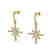 0.75 CTW Micro Pave VS/SI Diamond Earrings 18K Yellow
