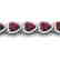 25 CTW Garnet & Micro Pave VS/SI Diamond Bracelet Heart