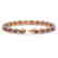 10.11 CTW Garnet & Diamond Halo Bracelet 10K Rose Gold - 2