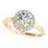 0.75 CTW Certified VS/SI Diamond Solitaire Halo Ring