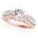 1.7 CTW Certified VS/SI Diamond Solitaire Ring 14K Rose