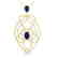 3.50 CTW Sapphire & Micro VS/SI Diamond Heart Necklace