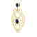 3.50 CTW Sapphire & Micro VS/SI Diamond Heart Necklace - 2