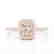 1.25 CTW Morganite & Micro Pave VS/SI Diamond Halo Ring