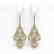 5.22 CTW Pear Diamond Designer Earrings 18K Yellow Gold
