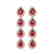 7.88 CTW Tourmaline & Diamond Halo Earrings 10K Rose