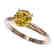 1.50 CTW Certified Intense Yellow SI Diamond Solitaire