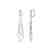 1.90 CTW Micro Pave VS/SI Diamond Earrings 14K White - 2