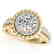 1.15 CTW Certified VS/SI Diamond Solitaire Halo Ring - 2