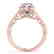 0.9 CTW Certified VS/SI Diamond Solitaire Halo Ring 14K - 2