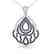 1.50 CTW Micro Black & VS/SI Diamond Necklace Designer