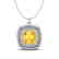 1.77 CTW Citrine & Micro Pave VS/SI Diamond Halo