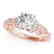 0.75 CTW Certified VS/SI Diamond Solitaire Antique Ring