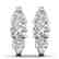 2 CTW Certified VS/SI Diamond 3 Stone Stud Earrings 18K