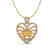 3 CTW Citrine With Micro Pave VS/SI Diamond Heart