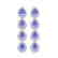 9.01 CTW Tanzanite & Diamond Halo Earrings 10K White