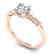 0.93 CTW Certified VS/SI Diamond Solitaire Art Deco - 2