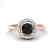 0.70 CTW Micro Pave Halo Solitaire VS/SI Diamond Ring