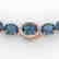 177 CTW London Blue Topaz & VS/SI Diamond Halo Micro