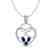3 CTW Sapphire & Micro Pave Designer Inspired Heart - 2