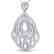 1.50 CTW Micro Pave VS/SI Diamond Necklace Designer 18K