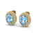 10 CTW Sky Blue Topaz & Micro Pave VS/SI Diamond