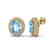 10 CTW Sky Blue Topaz & Micro Pave VS/SI Diamond - 2