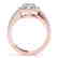 0.76 CTW Certified VS/SI Diamond Solitaire Halo Ring - 2