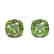 12 CTW Cushion Cut Green Tourmaline Designer Stud