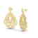 3 CTW Micro Pave VS/SI Diamond Earrings Designer 18K - 2