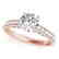 1.5 CTW Certified VS/SI Diamond Solitaire Ring 14K Rose
