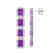 10.73 CTW Amethyst & Diamond Halo Earrings 10K White - 2