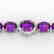 78 CTW Amethyst & Micro Pave VS/SI Diamond Halo