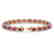 11.58 CTW Ruby & Diamond Halo Bracelet 10K Rose Gold - 2