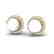 0.50 CTW Micro Pave Halo VS/SI Diamond & Pearl Earrings